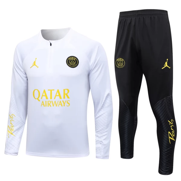 Paris Saint-Germain Tute Felpe da Allenamento 2023/24 - 1-4 Zip Bianco Paris Saint-Germain Tute Felpe da Allenamento 2023/24 - 1-4 Zip Bianco