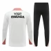 Paris Saint Germain Tute Felpe da Allenamento 2024/25 - 1-4 Zip Bianco Rosa
