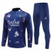Paris Saint Germain Tute Felpe da Allenamento 2024/25 - 1-4 Zip Blu