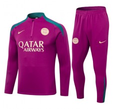 Paris Saint Germain Tute Felpe da Allenamento 2024/25 - 1-4 Zip Rose Rosso