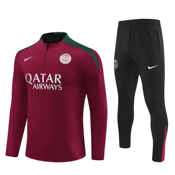 Paris Saint Germain Tute Felpe da Allenamento 2024/25 - 1-4 Zip Rosso Paris Saint Germain Tute Felpe da Allenamento 2024/25 - 1-4 Zip Rosso