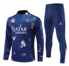 Paris Saint Germain Tute Felpe da Allenamento Bambino 2024/25 - 1-4 Zip Blu