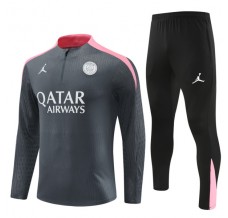 Paris Saint Germain Tute Felpe da Allenamento Bambino 2024/25 - 1-4 Zip Grigio