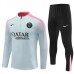Paris Saint Germain Tute Felpe da Allenamento Bambino 2024/25 - 1-4 Zip Light Grigio