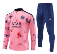 Paris Saint Germain Tute Felpe da Allenamento Bambino 2024/25 - 1-4 Zip Rosa