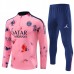 Paris Saint Germain Tute Felpe da Allenamento Bambino 2024/25 - 1-4 Zip Rosa