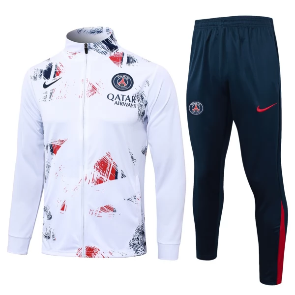 Paris Saint Germain Tute Giacca da Allenamento 2024/25 - Bianco Paris Saint Germain Tute Giacca da Allenamento 2024/25 - Bianco