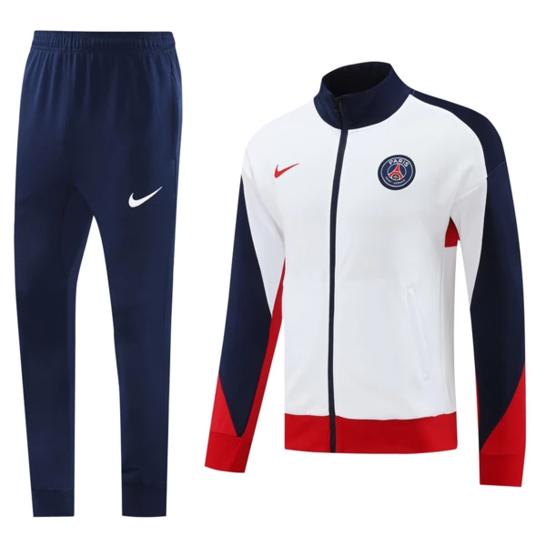 Paris Saint Germain Tute Giacca da Allenamento 2024/25 - Bianco Paris Saint Germain Tute Giacca da Allenamento 2024/25 - Bianco