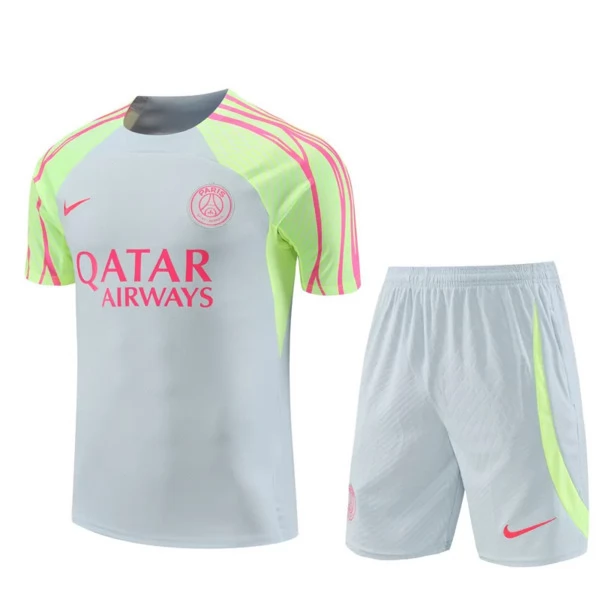 Paris Saint-Germain Tute Maglia da Allenamento 2023/24 - Bianco Rosa Paris Saint-Germain Tute Maglia da Allenamento 2023/24 - Bianco Rosa