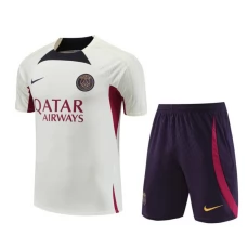 Paris Saint-Germain Tute Maglia da Allenamento 2023/24 - Bianco Viola Paris Saint-Germain Tute Maglia da Allenamento 2023/24 - Bianco Viola
