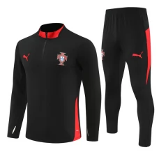 Portogallo Tuta Felpa da Allenamento 2025/26 - 1-4 Zip Nero