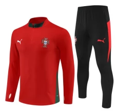 Portogallo Tuta Felpa da Allenamento 2025/26 - 1-4 Zip Rosso