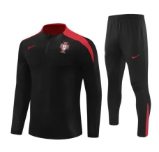 Portogallo Tute Felpe da Allenamento 2024/25 - 1-4 Zip Nero