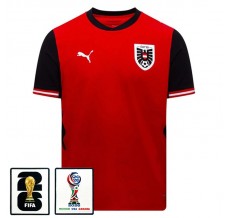 Prima Maglia Austria Mondiali 2026 con Patch Prima Maglia Austria Mondiali 2026 con Patch