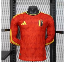 Prima Maglia Belgio Mondiali 2026 Maniche Lunghe