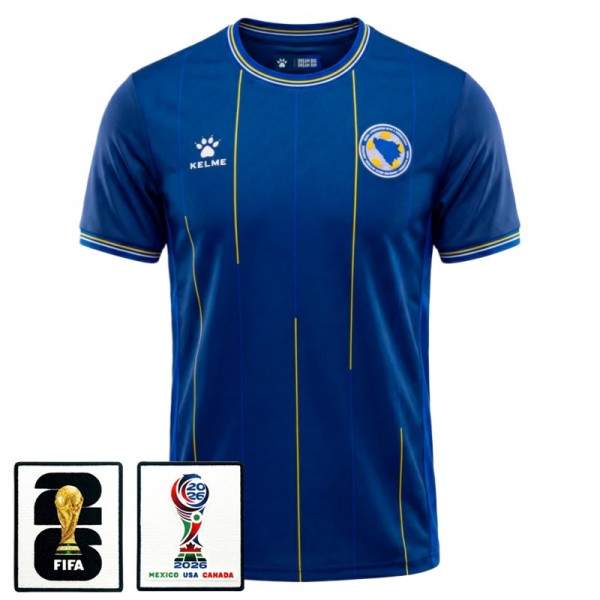 Prima Maglia Bosnia-Erzegovina Mondiali 2026 con Patch Prima Maglia Bosnia-Erzegovina Mondiali 2026 con Patch