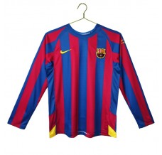 Prima Maglia FC Barcelona Champions League Retro 2005-06 Maniche Lunghe