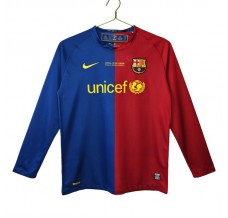 Prima Maglia FC Barcelona Retro 2008-09 Maniche Lunghe