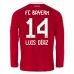 Prima Maglia FC Bayern München Luis Díaz 14 2026/27 Maniche Lunghe Prima Maglia FC Bayern München Luis Díaz 14 2026/27 Maniche Lunghe