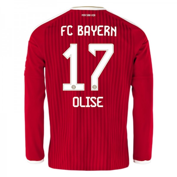 Prima Maglia FC Bayern München Olise 17 2026/27 Maniche Lunghe Prima Maglia FC Bayern München Olise 17 2026/27 Maniche Lunghe