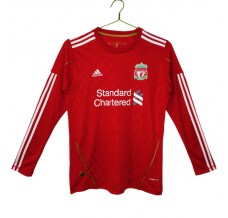 Prima Maglia Liverpool FC Retro 2010-11 Maniche Lunghe
