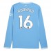 Prima Maglia Manchester City Rodrigo 16 2026/27 Maniche Lunghe