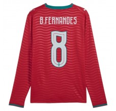 Prima Maglia Portogallo B.Fernandes 8 Mondiali 2026 Maniche Lunghe