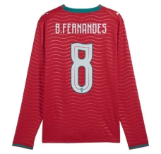 Prima Maglia Portogallo B.Fernandes 8 Mondiali 2026 Maniche Lunghe Prima Maglia Portogallo B.Fernandes 8 Mondiali 2026 Maniche Lunghe