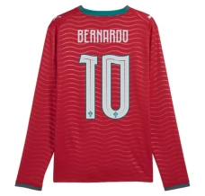 Prima Maglia Portogallo Bernardo 10 Mondiali 2026 Maniche Lunghe