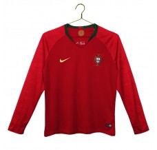 Prima Maglia Portogallo Retro 2018 Maniche Lunghe