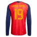 Prima Maglia Spagna Lamine Yamal 19 Mondiali 2026 Maniche Lunghe