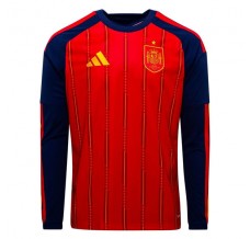 Prima Maglia Spagna Mondiali 2026 Maniche Lunghe