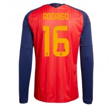 Prima Maglia Spagna Rodrigo 16 Mondiali 2026 Maniche Lunghe