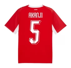 Prima Maglia Svizzera Akanji 5 Mondiali 2026