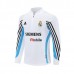Real Madrid Felpa Allenamento 2003-04 - 1-4 Zip Retro Bianco
