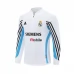 Real Madrid Felpa Allenamento 2003-04 - 1-4 Zip Retro Bianco