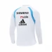 Real Madrid Felpa Allenamento 2003-04 - 1-4 Zip Retro Bianco