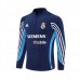 Real Madrid Felpa Allenamento 2003-04 - 1-4 Zip Retro Blu