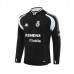 Real Madrid Felpa Allenamento 2004-05 - 1-4 Zip Retro Nero