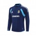 Real Madrid Felpa Allenamento 2005-06 - 1-4 Zip Retro Blu