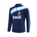 Real Madrid Felpa Allenamento 2005-06 - 1-4 Zip Retro Blu