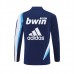 Real Madrid Felpa Allenamento 2005-06 - 1-4 Zip Retro Blu
