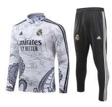 Real Madrid Tute Felpe da Allenamento 2023/24 - 1-4 Zip Bianco