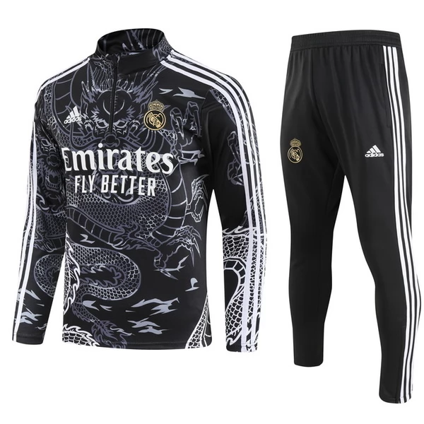 Real Madrid Tute Felpe da Allenamento 2023/24 - 1-4 Zip Nero Real Madrid Tute Felpe da Allenamento 2023/24 - 1-4 Zip Nero