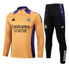 Real Madrid Tute Felpe da Allenamento 2024/25 - 1-4 Zip Arancione