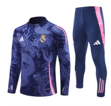 Real Madrid Tute Felpe da Allenamento 2024/25 - 1-4 Zip Blu