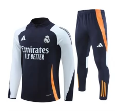 Real Madrid Tute Felpe da Allenamento 2024/25 - 1-4 Zip Blu Real Madrid Tute Felpe da Allenamento 2024/25 - 1-4 Zip Blu