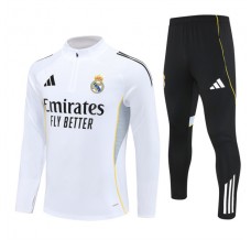 Real Madrid Tute Felpe da Allenamento 2025/26 - 1-4 Zip Bianco