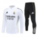 Real Madrid Tute Felpe da Allenamento 2025/26 - 1-4 Zip Bianco