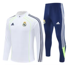 Real Madrid Tute Felpe da Allenamento 2025/26 - 1-4 Zip Bianco
